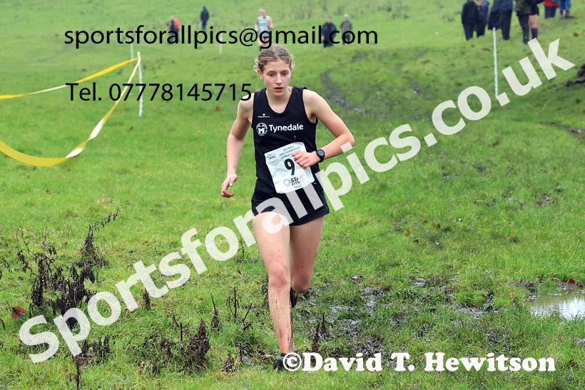 Womens under-17s and under-20s 2023 NECAA Cross Country Relays, Thornley Hall Farm, Peterlee, County Durham. Photo: David T. Hewitson/Sports for All Pics